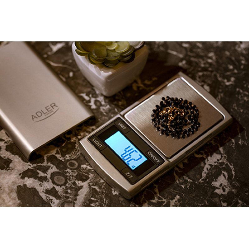 Adler AD 3168 balance de précision Argent 100 g 0,01 g dwt, g, once, ozt