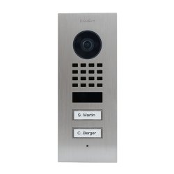 DoorBird D1102V système vidéophone Noir, Acier inoxydable