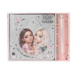 Topmodel - Beauty Notebook with Ballpoint Pen - Silver