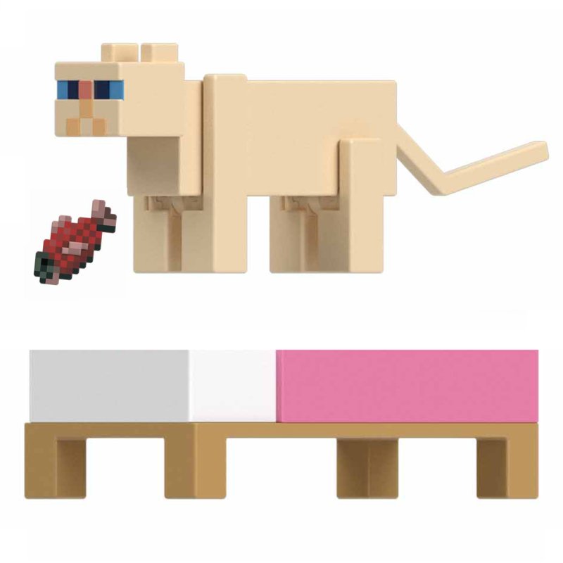 Minecraft Persian Cat Core Figure