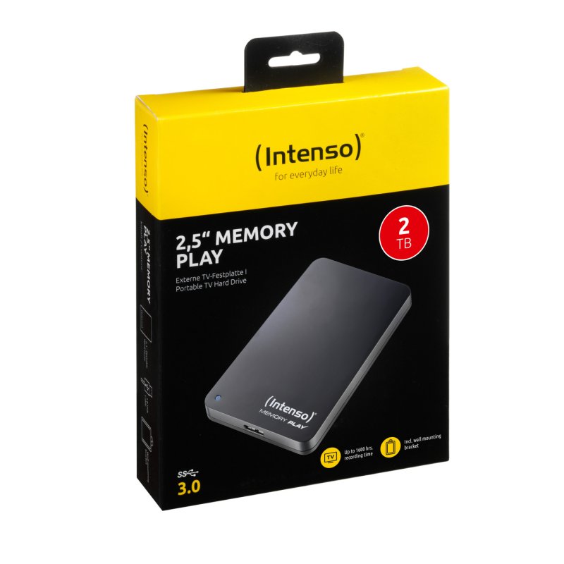 Intenso 2TB Memory Play 2.5" USB 3.2 Gen1 Black