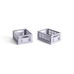 HAY - Set of 2 Colour Crate Mini - Lavender