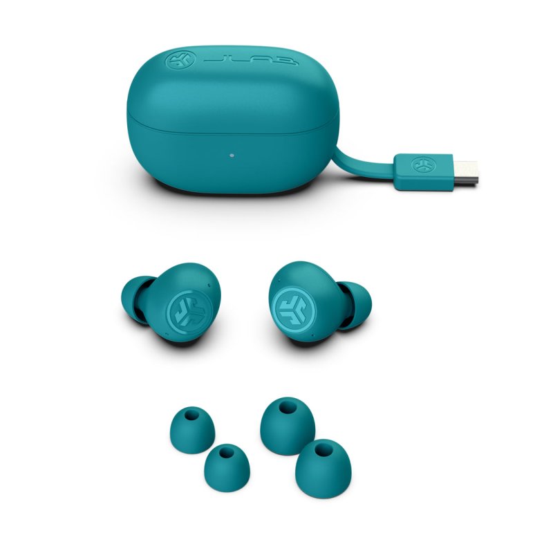 JLab Go Pop ANC Casque True Wireless Stereo (TWS) Ecouteurs Appels/Musique Bluetooth Bleu