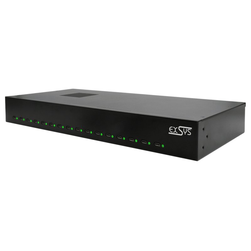 EXSYS EX-11016 chargeur d'appareils mobiles Universel Noir Secteur Charge rapide Intérieure