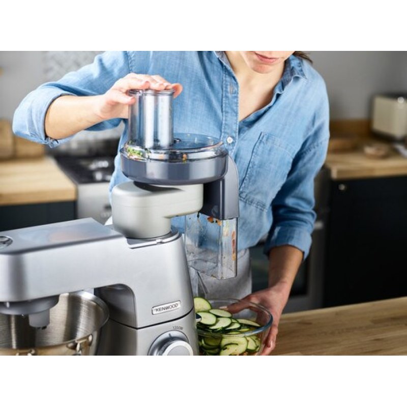 Chef XL Küchenmaschine KVL4140S (silber, 1.200 Watt, mit Mix-Aufsatz und Gemüseschneider)