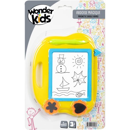Ardoise magique Wonderkids compatible avec 2 tampons (Modèle aléatoire)