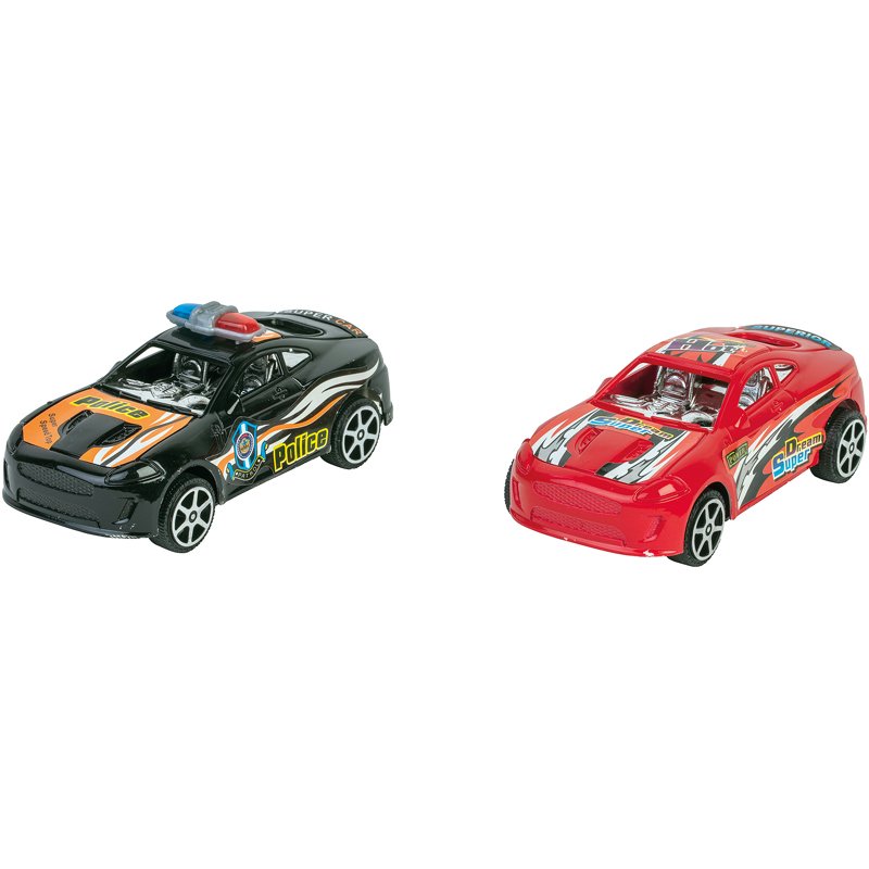 Lot de 2 Voitures à friction Wonderkids compatible Course Poursuite (Modèle aléatoire)