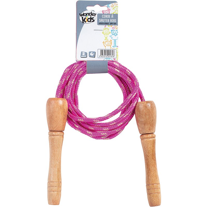 CORDE A SAUTER 2M BOIS VERNI