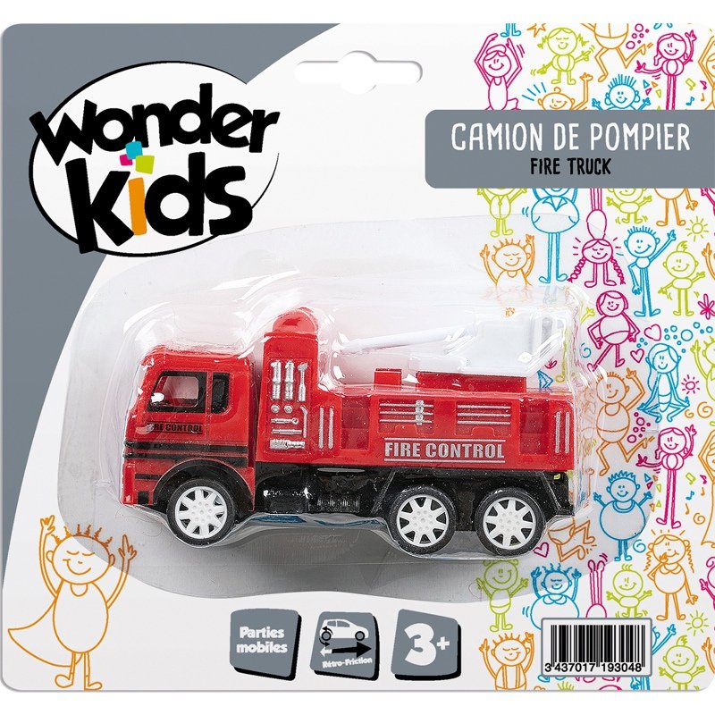 CAMION POMPIER 11CM RF ASS4