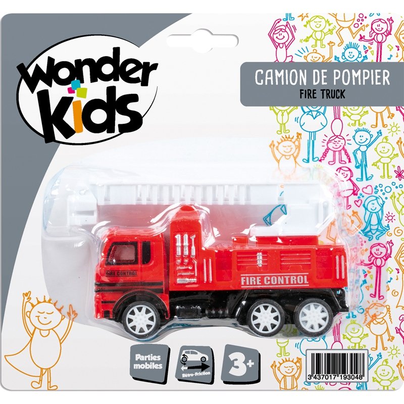 CAMION POMPIER 11CM RF ASS4