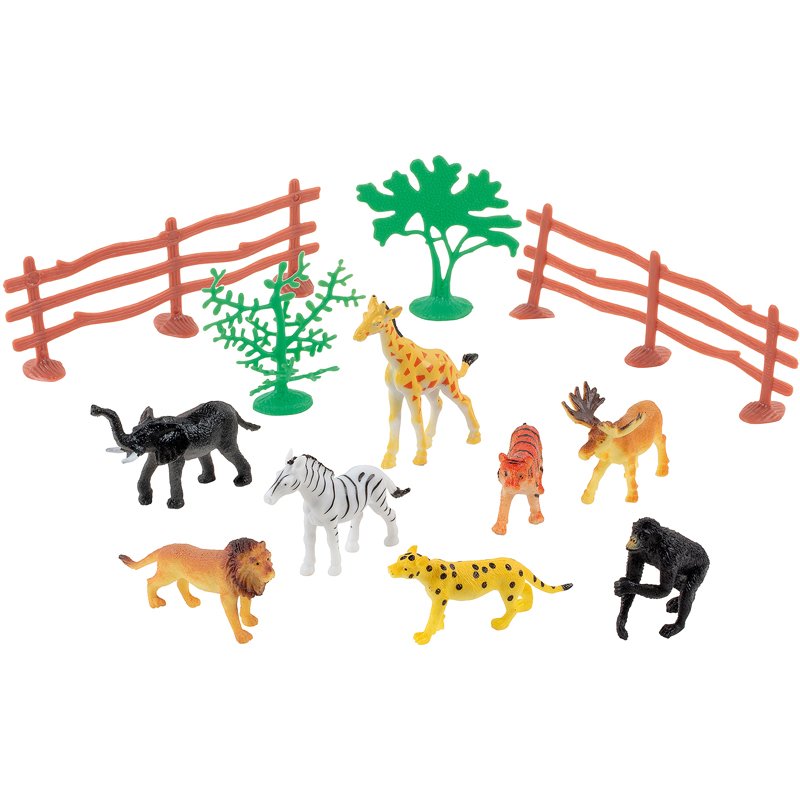 8 ANIMAUX ZOO + ACCESSOIRES