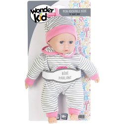 POUPON PARLANT 25CM 4 SONS AS2