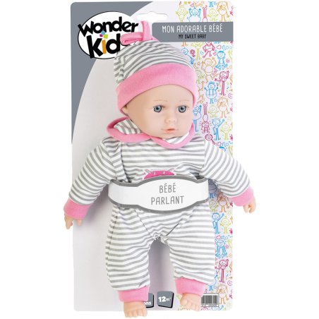 POUPON PARLANT 25CM 4 SONS AS2