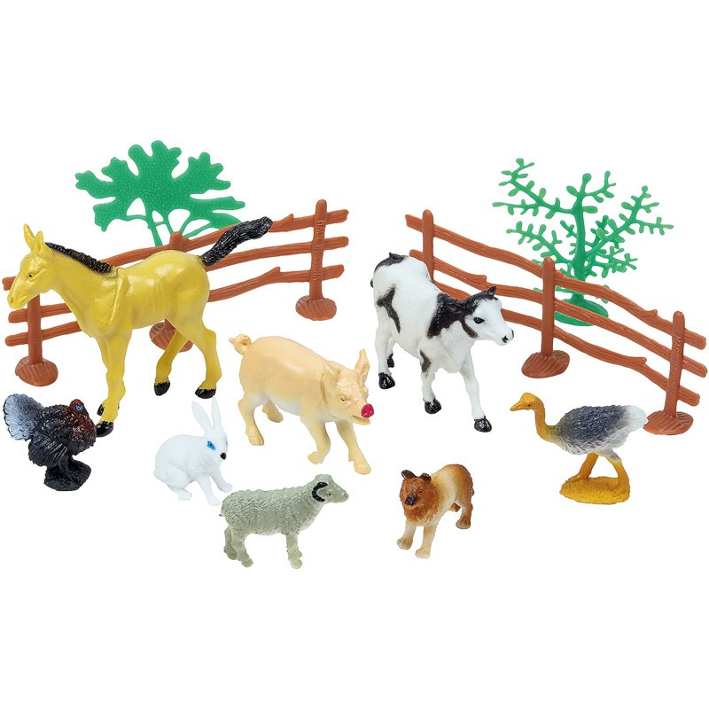 8 ANIMAUX FERME + ACC