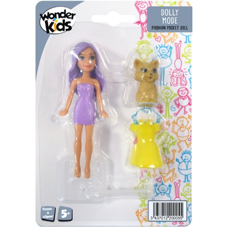 POUPEE ROBE CLIP + ANIMAL ASS8