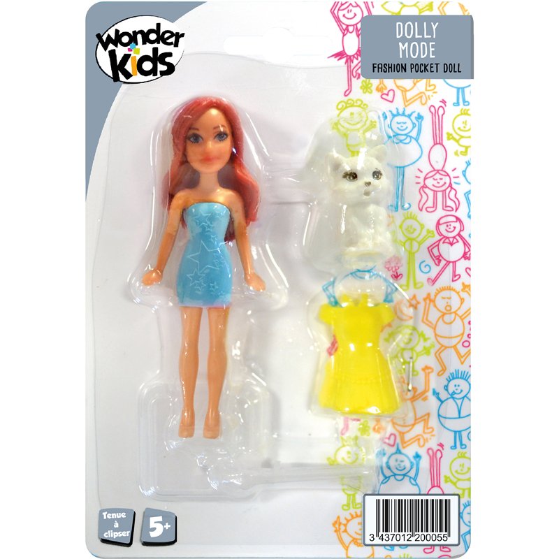 POUPEE ROBE CLIP + ANIMAL ASS8