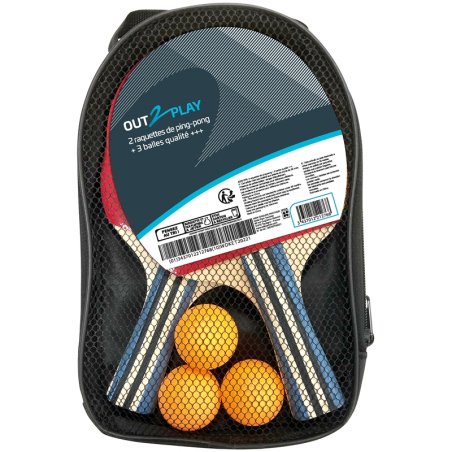 ETUI 2 RAQ PP + 3 BALLES O2P