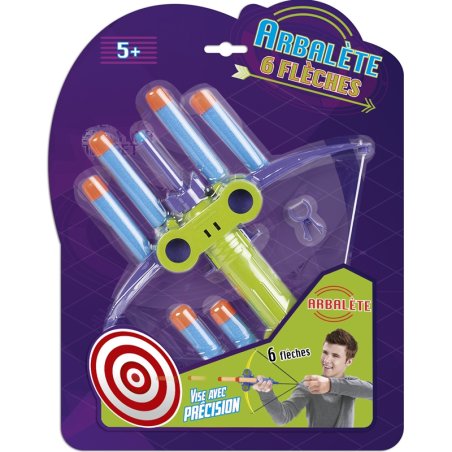 ARBALETE 26 CM 6 FLECH ASS2