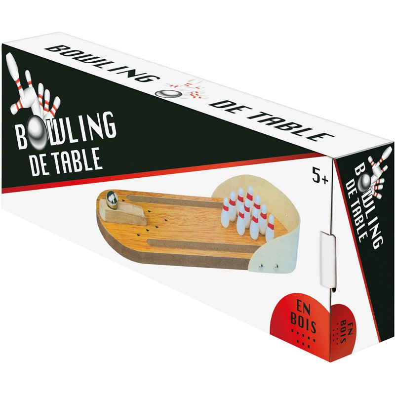 JEU TABLE BOWLING BOIS 30CM