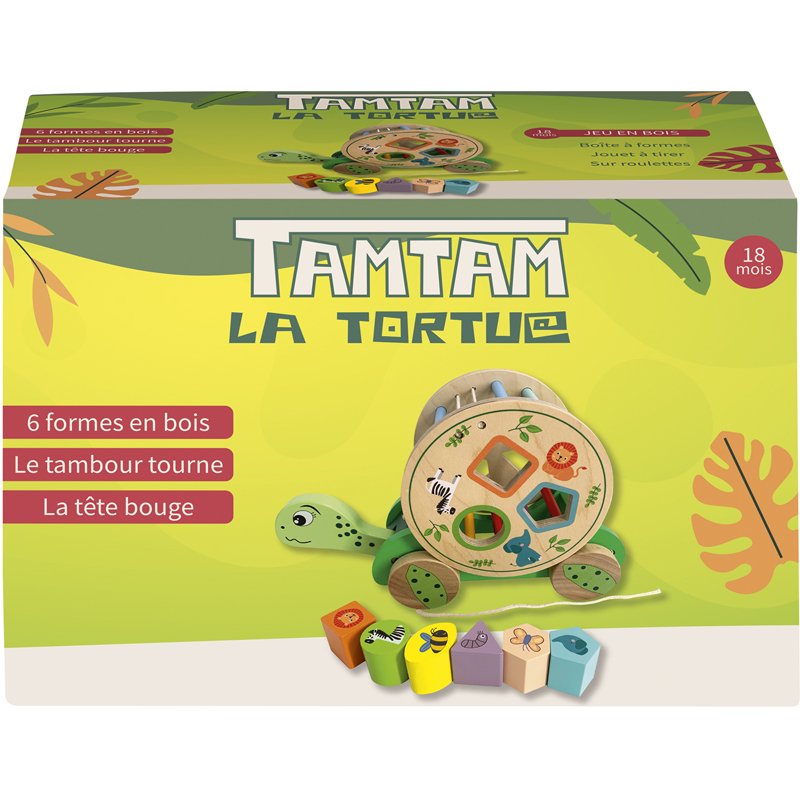 TORTUE 8 FORMES EN BOIS