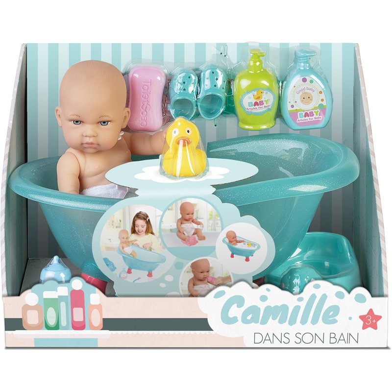 BEBE CAMILLE DANS SON BAIN