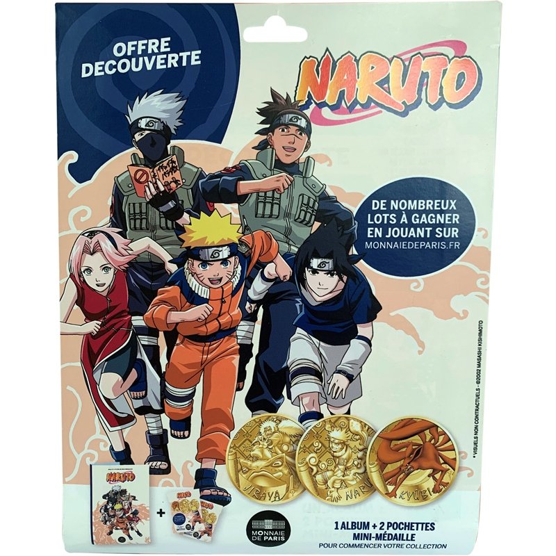 KIT DECOUVERTE MEDAIL NARUTO
