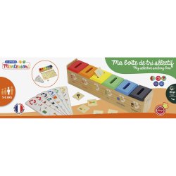 BOITE DE TRI SELECTIF BOIS