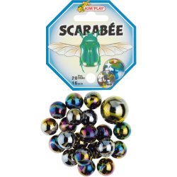 20 BILLES+1 CALOT SCARABEE