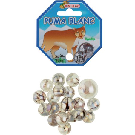 20 BILLES+1 CALOT PUMA BLANC