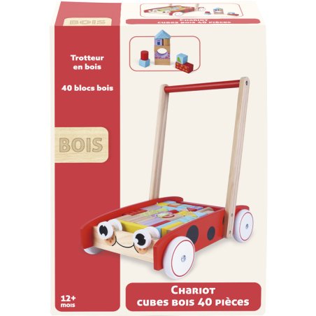 CHARIOT 40 CUBE BOIS