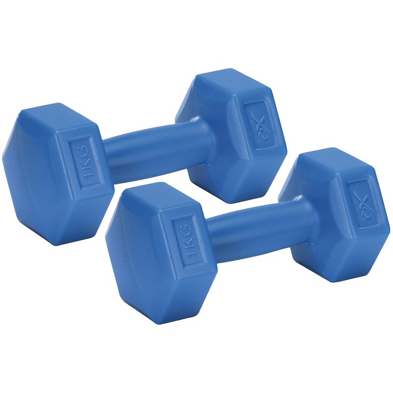 SET 2 HALTERES 1KG