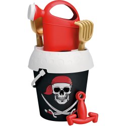 SEAU PIRATE NOIR D18 +ARROSOIR