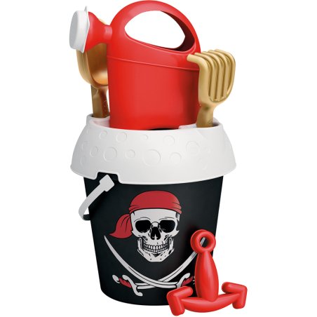 SEAU PIRATE NOIR D18 +ARROSOIR