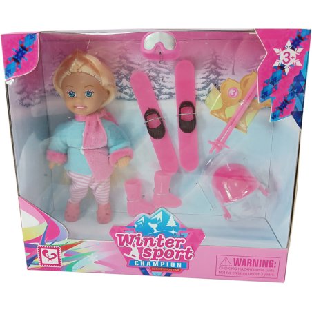 POUPEE SPORT HIVER 12CM