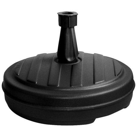 PIED PARASOL PLASTIQ ROND NOIR