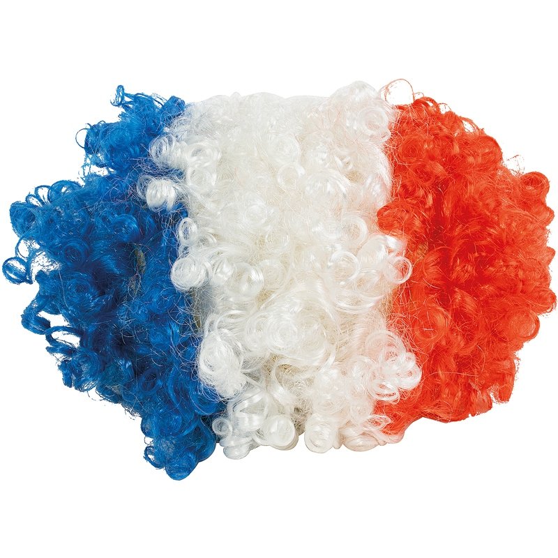 PERRUQUE BLEU BLANC ROUGE