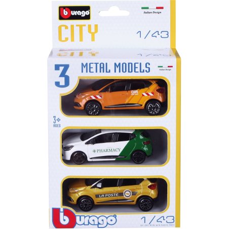 PACK 3 VEH COLL CITY 1/43 ASS3
