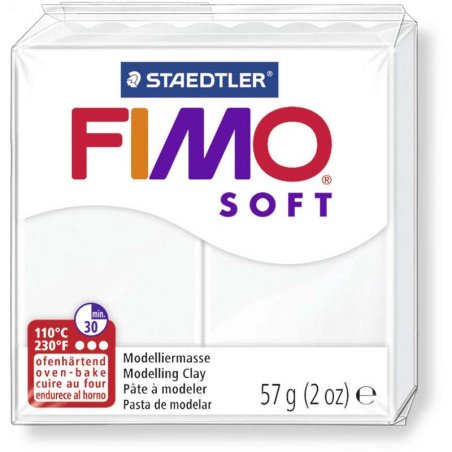 GRAINE CREATIVE Fimo Soft 57G Blanc