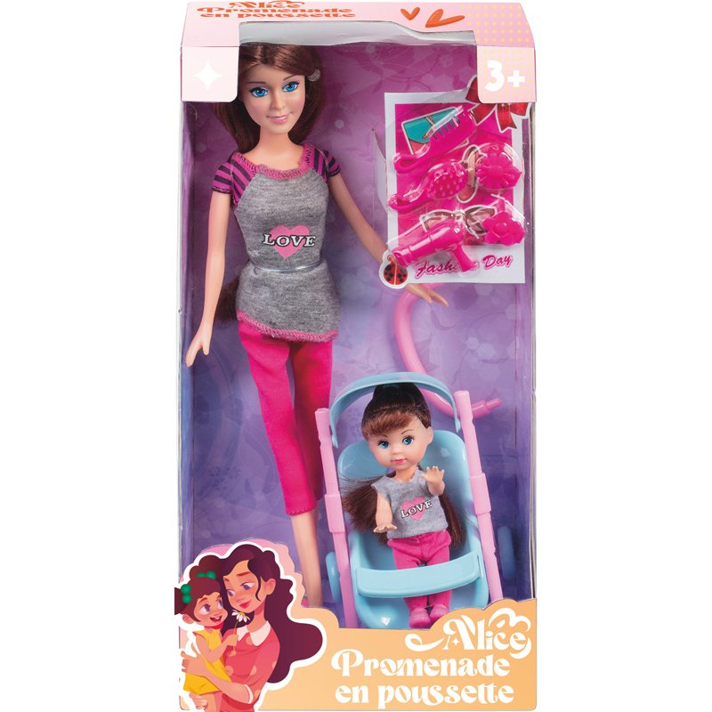MANNEQUIN ALICE ET POUSSETTE