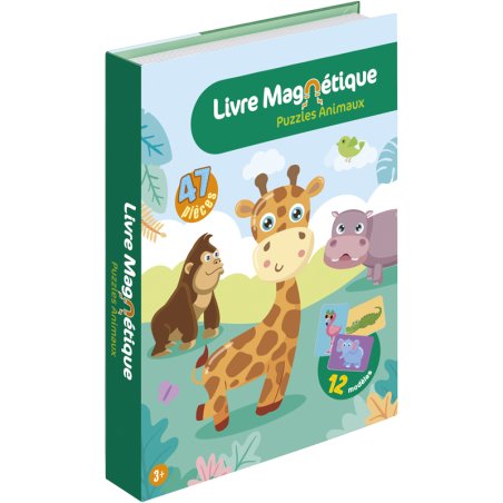 LIVRE MAGNETIQUE ANIMAUX 47PCS