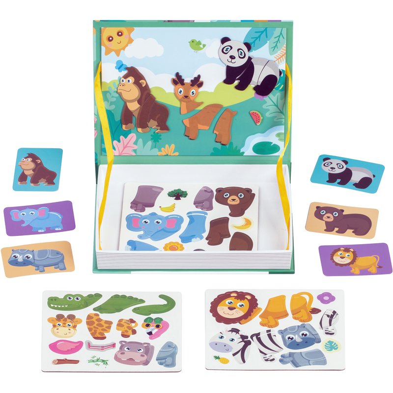 LIVRE MAGNETIQUE ANIMAUX 47PCS