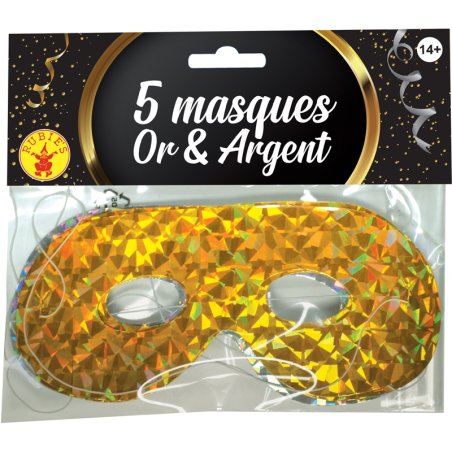 SACHET 5 LOUPS OR/ARGENT