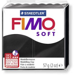 GRAINE CREATIVE Fimo Soft 57G Noir