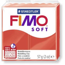 GRAINE CREATIVE Fimo Soft 57G Rouge Indie