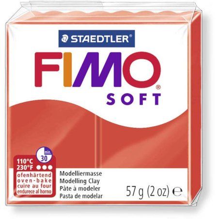 GRAINE CREATIVE Fimo Soft 57G Rouge Indie