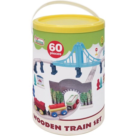 BARIL TRAIN BOIS 60 PCS