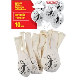 10 BALLONS FOOTBALL