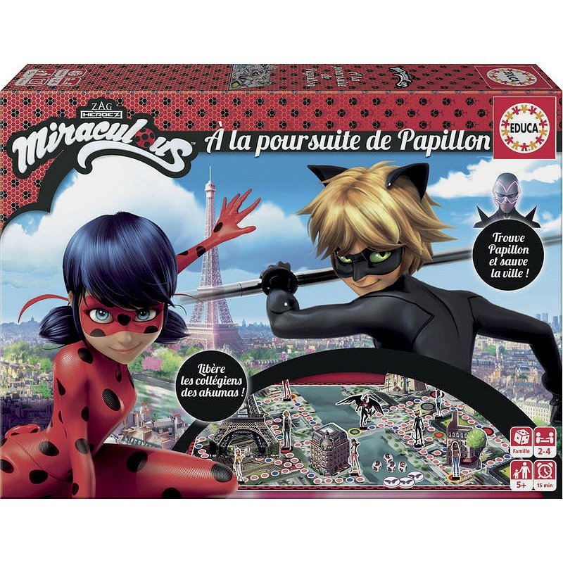 Educa Jeu Miraculous Ladybug : A La Poursuite De Papillon
