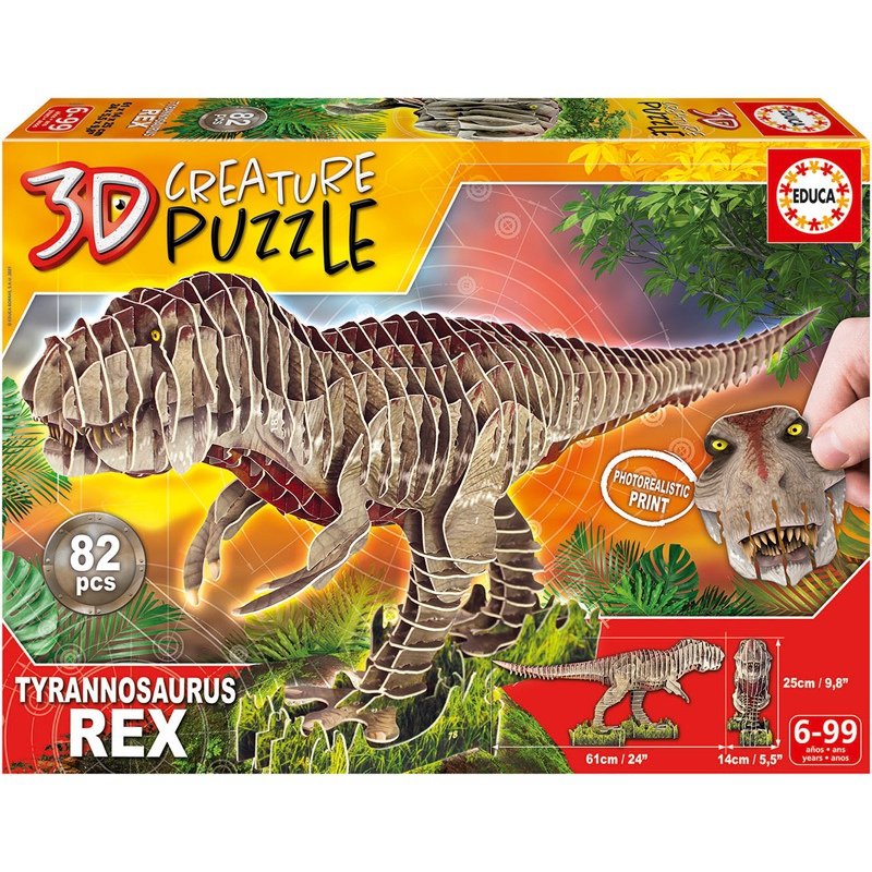 PUZ 82P T REX 3D CREATURE