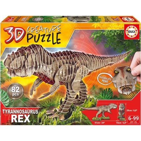 PUZ 82P T REX 3D CREATURE